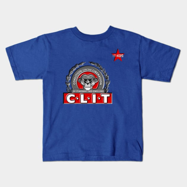 I.T HERO - C.L.I.T Kids T-Shirt by AdeGee